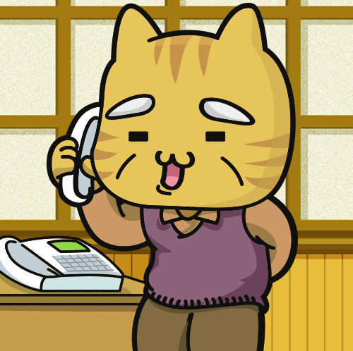 オレオレ詐欺にかかるネコ